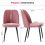 AINPECCA 4PCS Dining Chairs Rose Padded Seat Velvet Home 6