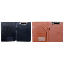 2 Pcs A5 Document Bag File Folder Clipboard Business Office Financial School Supplies, Black & Brown