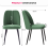 AINPECCA 4PCS Velvet Dining Chairs Padded Seat Grass Green 6