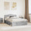 VidaXL vidaXL Bed Frame Concerte Grey 150 x 200 cm Solid Pine Wood 1