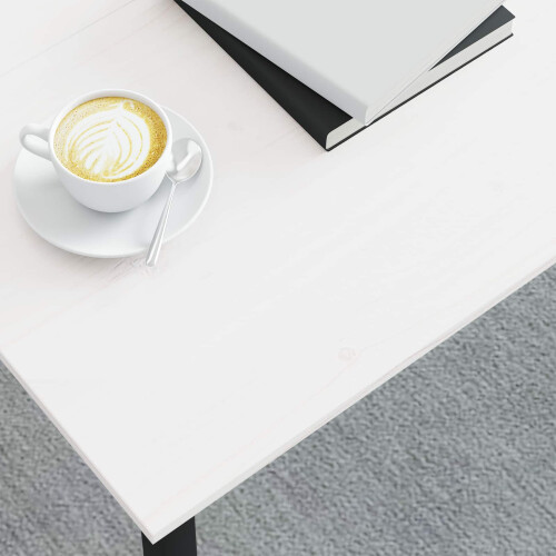 VidaXL vidaXL Coffee Table White 80 x 80 x 45 cm Solid Pine Wood 2