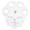 4Pcs 6 Trous Acrylique Support de Support de Cône de Crème Glacée Transparent 2