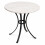 Bistro Table with Marble Top Round Marble Surface 1