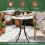 Bistro Table with Marble Top Round Marble Surface 6
