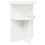 VidaXL vidaXL Side Table with Storage White Ø 39.5 x 55 cm Engineered Wood 2