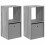VidaXL vidaXL Bedside Table 2 pcs Grey Sonoma 35 x 32 x 68.5 cm 2