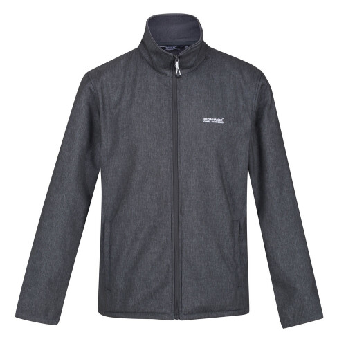 Regatta (3XL, Seal Grey Marl) Regatta Mens Cera V Wind Resistant Soft Shell Jacket