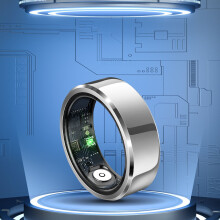 Moqsnm Smart Ring Fitnessring Smart Ring für Damen und Herren IP68 Tracking-Ring mit Schrittzähler, Kalorienzähler, Schlafüberwachung Android iOS
