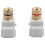 Speaker Post Snap-in Banana  Jack - White, 10Pcs 1