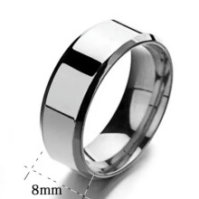 MATROOY Alliance en silicone pour homme et femme, alliance en caoutchouc hypoallergénique et flexible - argent - taille 10