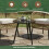 Black Marble Coffee Table Round Bistro Style 5