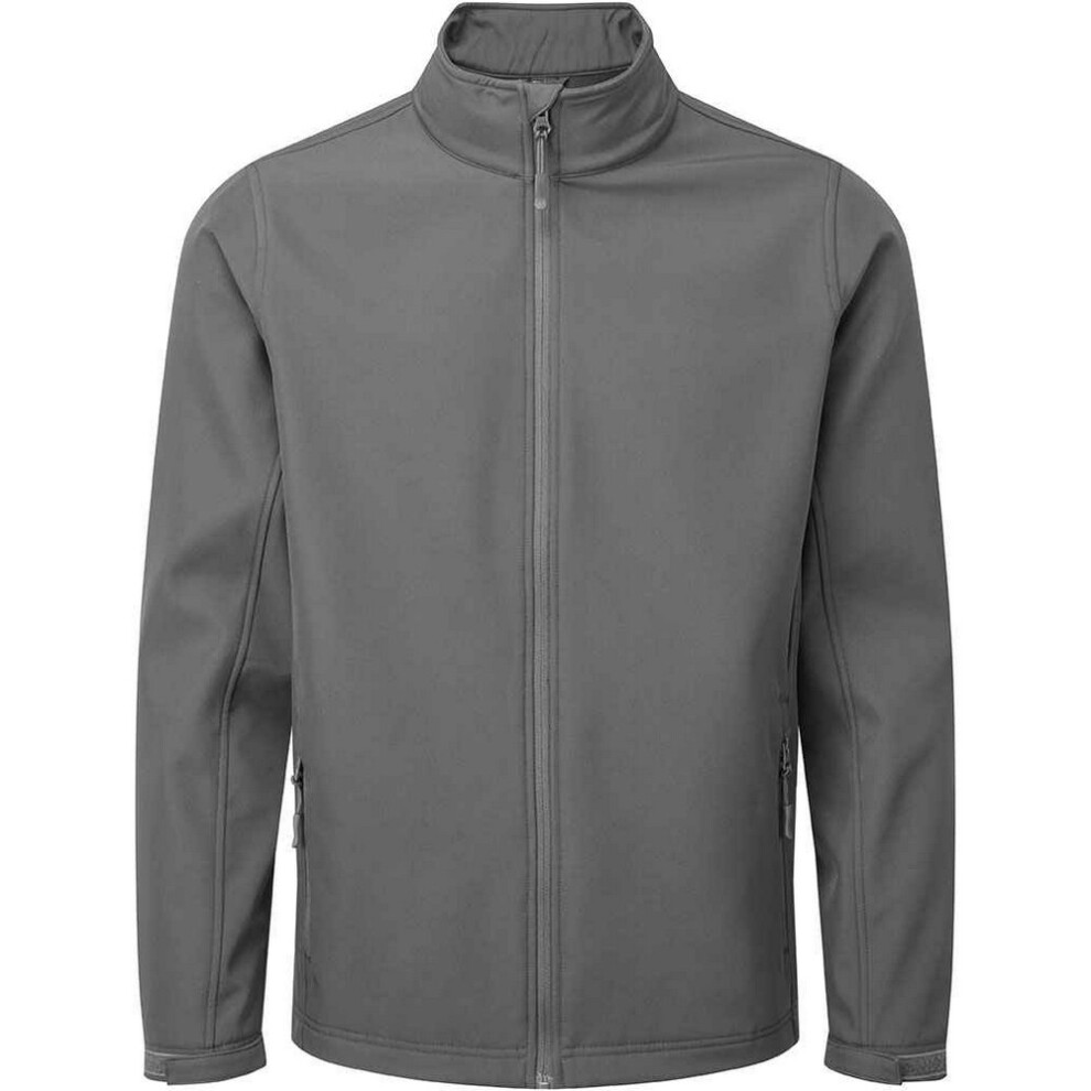 Premier (Xxl, Dark Grey) Mens Recycled Wind Resistant Soft Shell Jacket