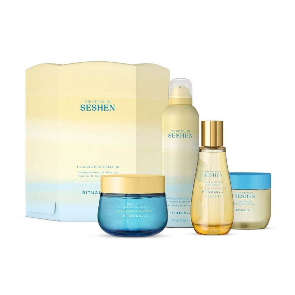 Rituals Set Rituals: The Ritual Of Seshen Shower Mousse 200 Ml + The Ritual Of Seshen Body Gel 200 Ml + The Ritual Of Seshen Softening Body Scrub 150 G + The