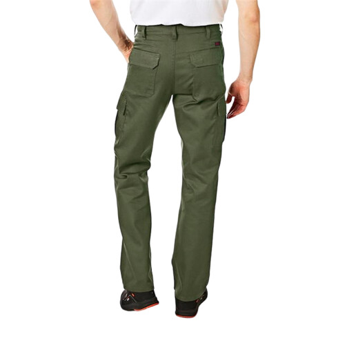 Lee Cooper (30S, Khaki Green) Lee Cooper Mens Plain Cargo Trousers 1