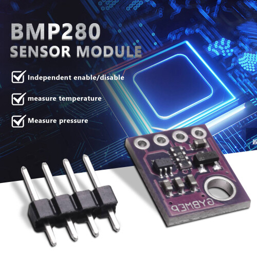3Pcs BMP280 5V Digital Temperature Barometric Pressure Sensor Module, Temperature Sensor Atmospheric Pressure Board 1