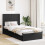 VidaXL vidaXL Bed Frame with Storage and Headboard Black 75 x 190 cm 1
