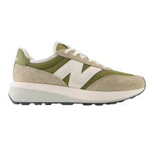 (7 UK, Green/White) New Balance Mens 370 Suede Trainers