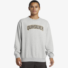 (S, Light Grey Heather) Quiksilver Mens Graphic Pullover Sweatshirt Sweater Top Jumper Warm