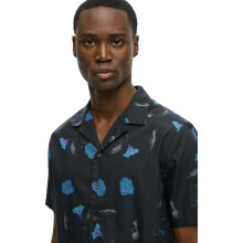 (M, Sapphire Nasturtium) Superdry Mens Cabana Print Short Sleeve Shirt