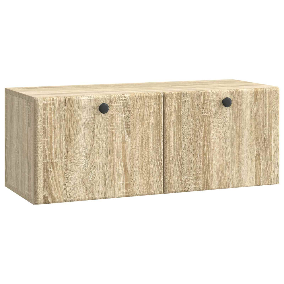 Vidaxl Wall-Mounted Tv Cabinet 78.5 X 31 X 30 Cm Sonoma Oak