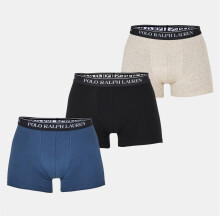 (XXL, Navy/Grey/Black) Ralph Lauren Mens Boxer Shorts (Pack of 3)