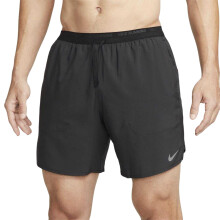 (M, Black/Silver) Nike Mens Stride Running Shorts