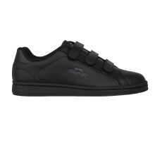 (5.5 UK, Black/Charcoal) Slazenger Childrens/Kids Ash Vel Flat Trainers
