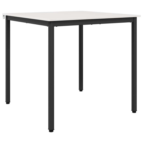VidaXL vidaXL Dining Table White 80 x 80 x 75 cm Solid Pine Wood 2