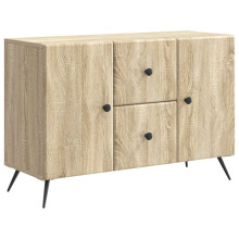 vidaXL Sideboard Sonoma Oak 89 x 34.5 x 60 cm Engineered Wood