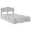 VidaXL vidaXL Bed Frame Concrete Grey 120 x 190 cm Engineered Wood 5