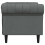 VidaXL vidaXL Sofa Dark Grey 78.5 x 74.5 x 74.5 cm Polyester 5