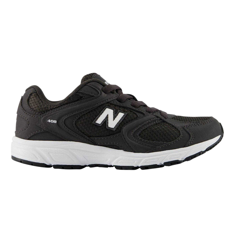 New Balance (2 Uk, Black/White) Childrens/Kids 408 V1 Trainers