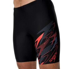 (XL, Black/Red) Speedo Mens Medley Logo Jammer Shorts