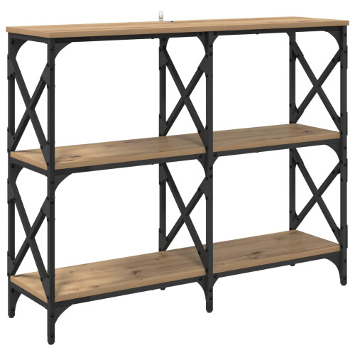 VidaXL vidaXL Console Table Artisan Oak 100 x 28 x 80.5 cm Engineered Wood 2