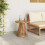 VidaXL vidaXL Side Table Brown 50 x 50 x 49.5 cm Solid Teak Wood 2