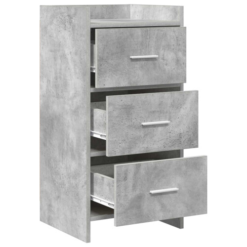VidaXL vidaXL Sideboard Concrete Grey 40 x 36 x 80 cm Engineered Wood 2