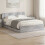 VidaXL vidaXL Bed Frame with Storage Grey Sonoma 160 x 200 cm Engineered Wood 1