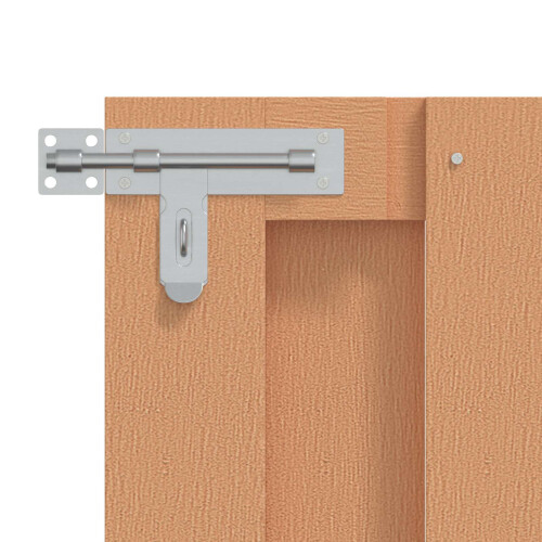 VidaXL vidaXL Gartentor 100 x 80 cm WPC und Aluminium Braun 1