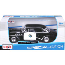 Maisto 1:26 Scale 1955 Buick Century Diecast Vehicle (Styles May Vary), Black, White
