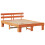 VidaXL vidaXL Bed Frame with Headboard Wax Brown 150 x 200 cm Solid Pine Wood 2
