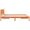 VidaXL vidaXL Bed Frame with Headboard Wax Brown 150 x 200 cm Solid Pine Wood 5