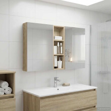 vidaXL Badezimmerschrank-Set 3 stk. 100 x 10,5 x 60,5 cm Holzwerkstoff