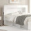 VidaXL vidaXL Headboard Cabinet with Storage High Gloss White Engineered Wood 1