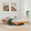 VidaXL vidaXL Bed Frame with Side Tables Wax Brown 90 x 220 cm 1