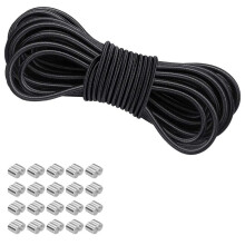 Corda de Borracha para Lona de Reboque, Corda Expansora para Reboques, Corda de Borracha Resistente Às Intempéries para Uso Versátil, 6 mm X 10 M