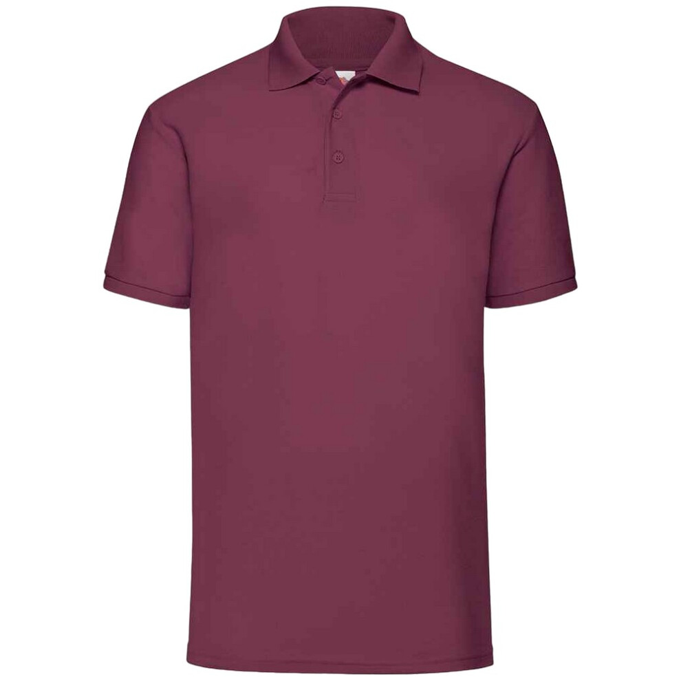 Fruit Of The Loom (Xxl, Burgundy) Mens 65/35 Polo Shirt