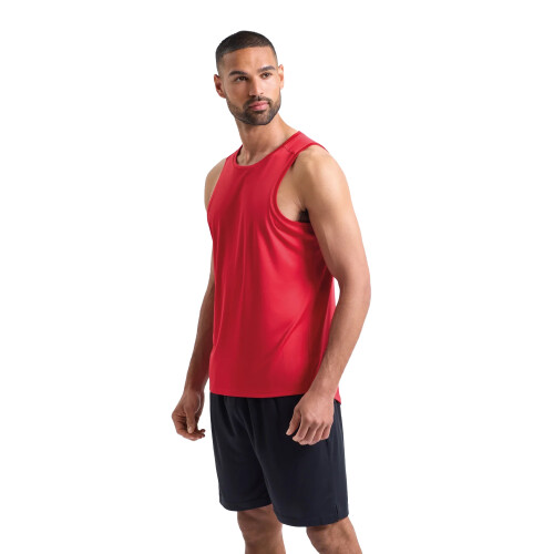 (S, Fire Red) TriDri Mens Ion-Charge Performance Vest Top 2
