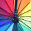 16-Rib Rainbow Long Handle Umbrella Straight Stick 2