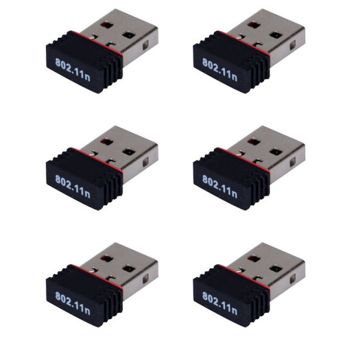 6X New Realtek USB Wireless 802.11B/G/N Lan Card Wifi Network Adapter RTL8188