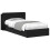 VidaXL vidaXL Bed Frame with Storage Black 90 x 190 cm Engineered Wood 2